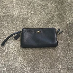 Coach black wristlet